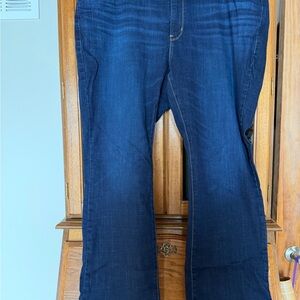 Women's Boot Cut Jeans - Dark Blue